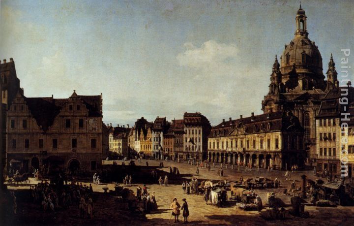 Bernardo Bellotto View Of The New Market In Dresden